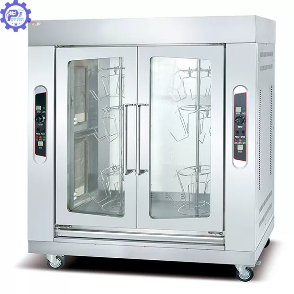 lò quay thịt heo 2 cửa 
