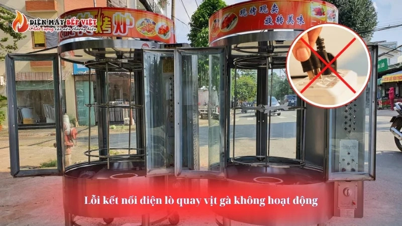 lỗi thường gặp khi sử dụng lò quay nướng heo