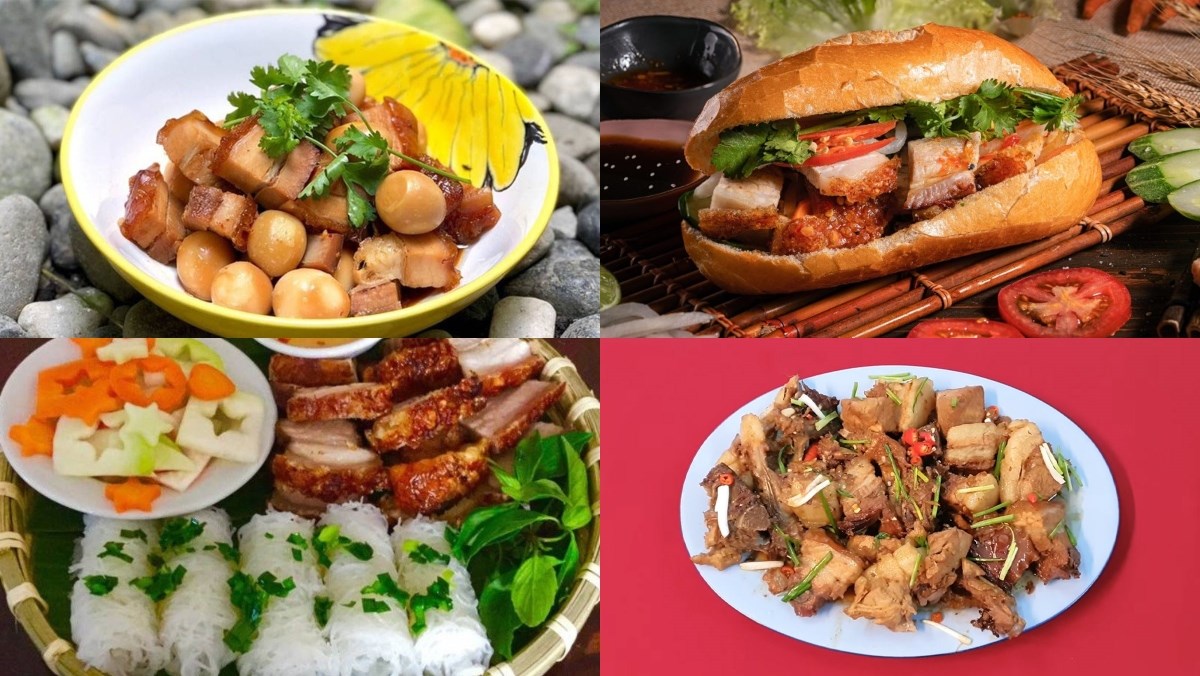 món ăn ngon từ thịt heo quay